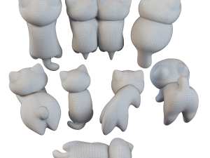 cats the decor 3Dモデル