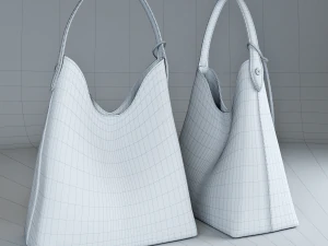 women leather bag 3D Model
