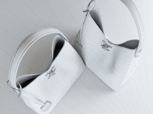 women leather bag 3D Model