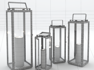 candlesticks amalfi lantern 3D Model