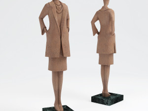 lady in the coat 3D Model