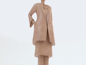 lady in the coat 3D-Modell