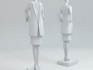 lady in the coat 3D-Modell