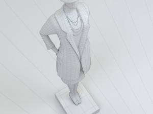 lady in the coat 3D-Modell