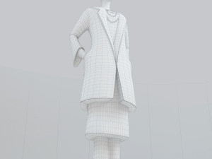 lady in the coat 3D-Modell