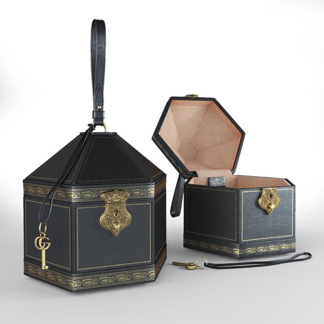 women leather bag gucci Modelo 3D .c4d .max .obj .3ds .fbx .stl .blend 