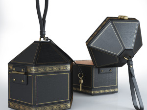 women leather bag gucci Modelo 3D