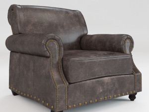 leather sofa and chair landry 3D Modell