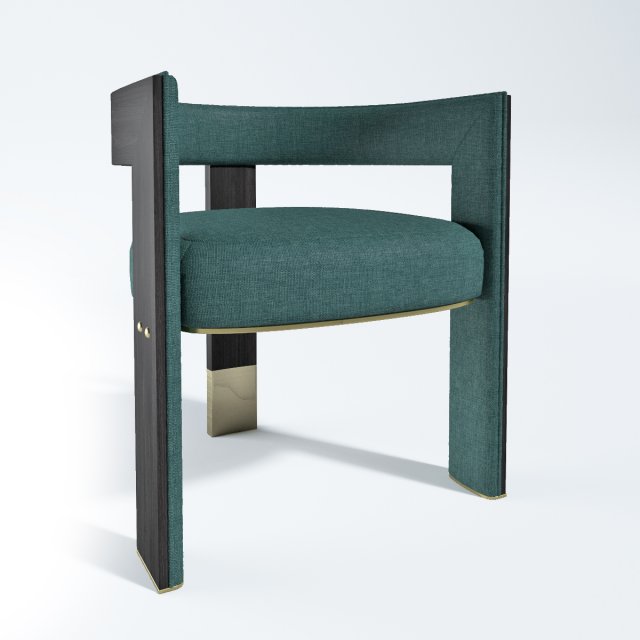 brooklyn dining chair 3D Модель .c4d .max .obj .3ds .fbx .stl .blend 