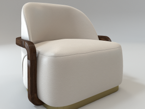 lady peacock design armchair Modelo 3D