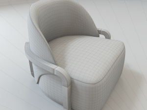 lady peacock design armchair Modelo 3D