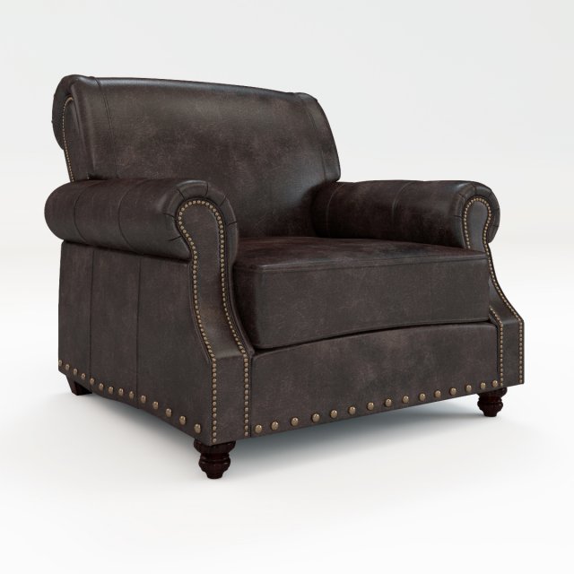 landry leather armchair 3D मॉडल .c4d .max .obj .3ds .fbx .stl .blend 