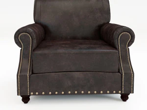 landry leather armchair 3D Model