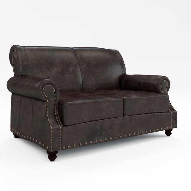 landry leather sofa 3D Modell .c4d .max .obj .3ds .fbx .stl .blend