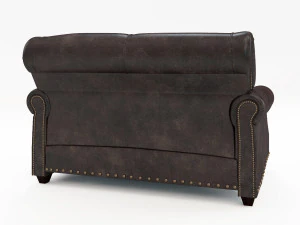 landry leather sofa 3D Model