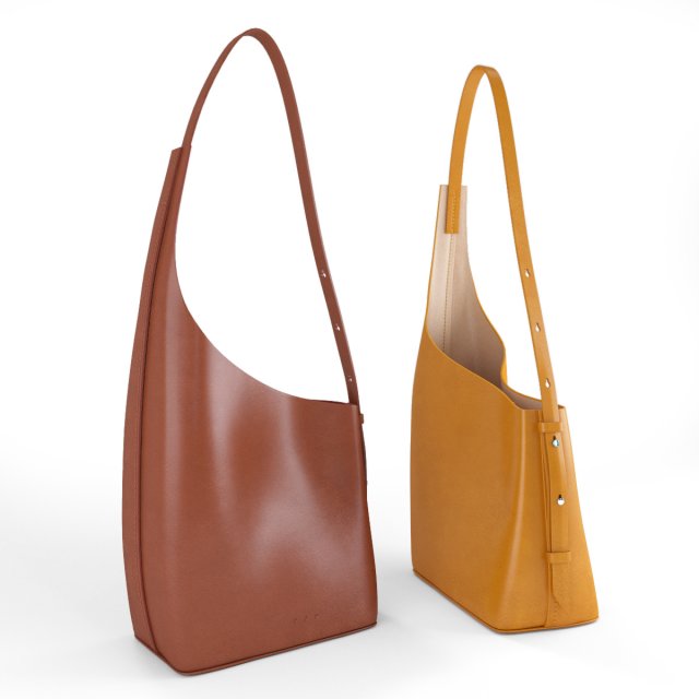 Aesther Ekme Demi Lune Shopper Leather Bag Brown
