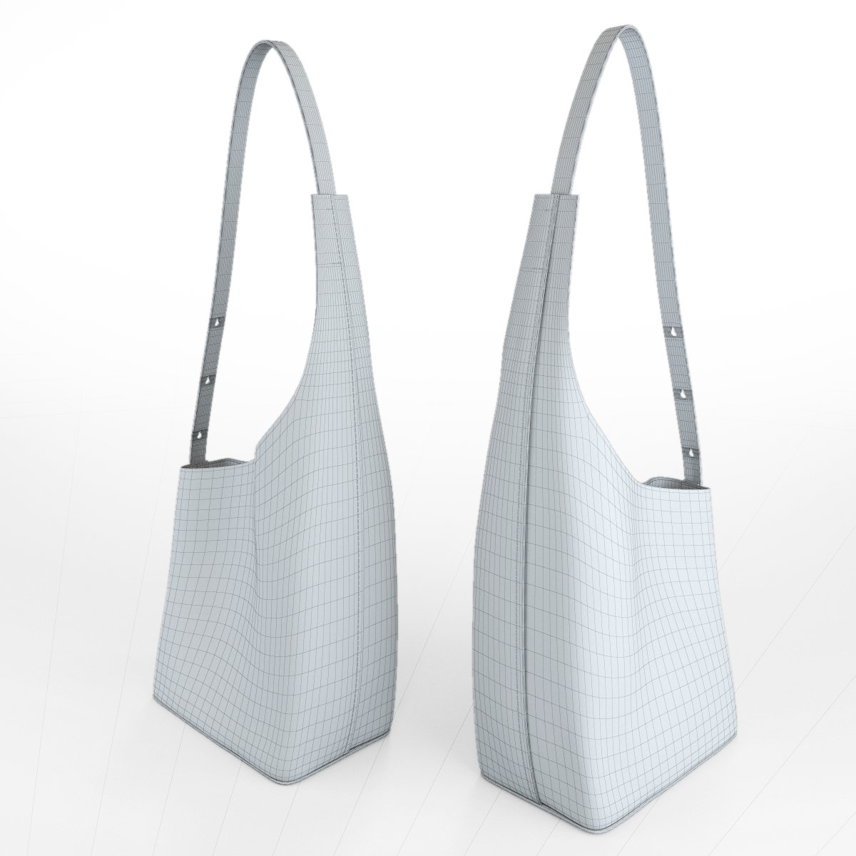 3D Model Collection Louis Vuitton Lockme Shopper Bag VR / AR / low-poly