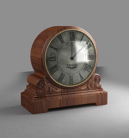 mantel clocks 3D Model .c4d .max .obj .3ds .fbx .stl .blend