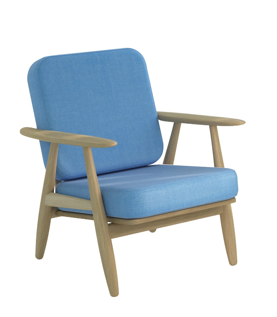 getama chair wegner 3D Model .c4d .max .obj .3ds .fbx .stl .blend 