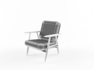 getama chair wegner 3D Model