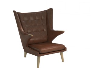pp mobler 19 teddy bear chair 3d pp120 3D Model