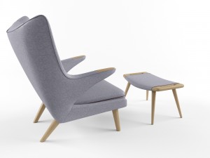 pp mobler 19 teddy bear chair 3d pp120 3D Model