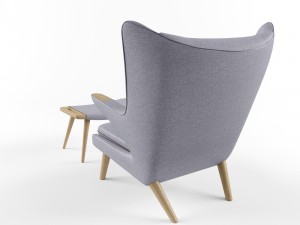 pp mobler 19 teddy bear chair 3d pp120 3D Model
