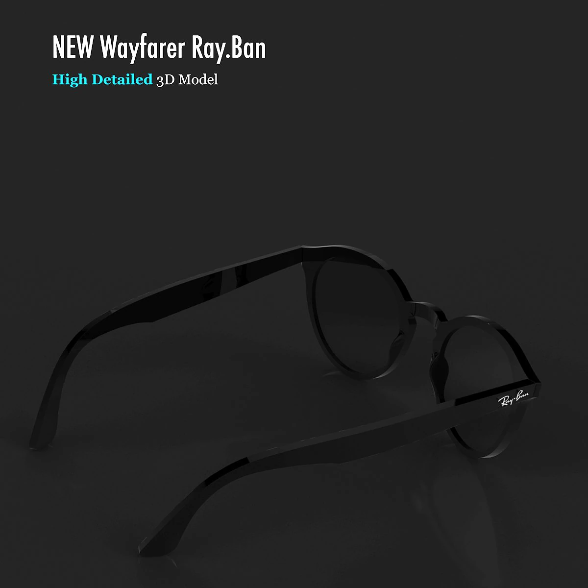 wayfarer rayban 3D Model .c4d .max .obj .3ds .fbx .stl .blend