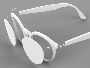 wayfarer rayban Modello 3D