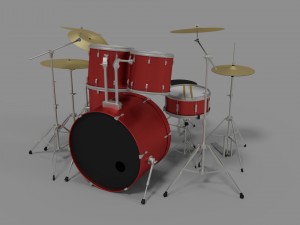 drum kit Model 3D