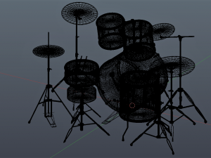 drum kit Model 3D