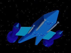 sci-fi spaceship 3D मॉडल