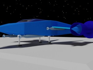 sci-fi spaceship 3D मॉडल