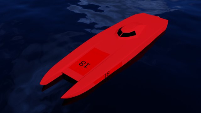 racing powerboat 3D 모델 .c4d .max .obj .3ds .fbx .stl .blend 