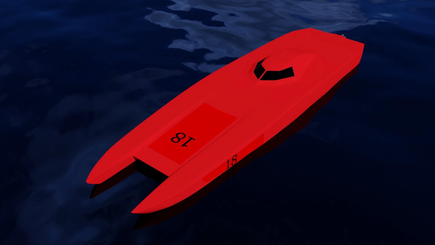 racing powerboat 3D Model .c4d .max .obj .3ds .fbx .stl .blend 