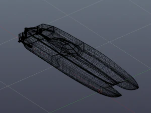 racing powerboat 3D Model