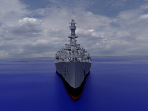 uss alaska cb-1 battle cruiser Modelo 3D