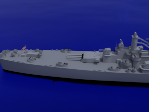 uss alaska cb-1 battle cruiser Modelo 3D