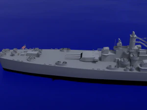 uss alaska cb-1 battle cruiser 3D Model