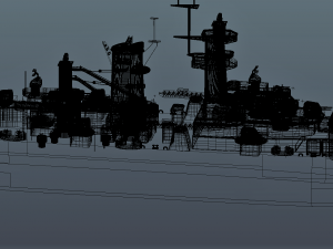 uss alaska cb-1 battle cruiser Modelo 3D