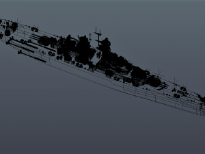 uss alaska cb-1 battle cruiser Modelo 3D