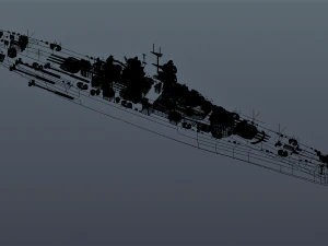 uss alaska cb-1 battle cruiser 3D Model