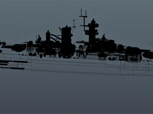 uss alaska cb-1 battle cruiser 3D Model