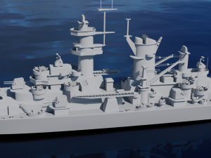 uss alaska cb-1 battle cruiser Modelo 3D
