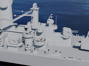 uss alaska cb-1 battle cruiser Modelo 3D
