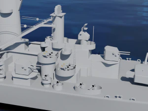 uss alaska cb-1 battle cruiser 3D Model