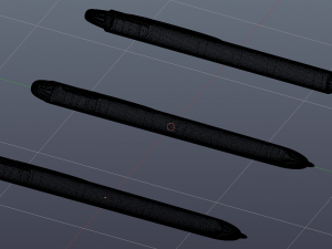model set of 3 pens Model 3D