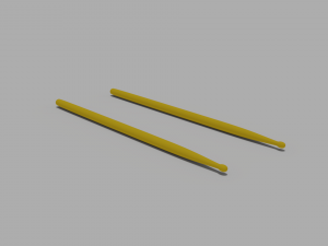 model of drum sticks 3D Model