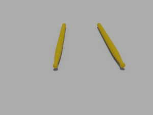 model of drum sticks 3D Model