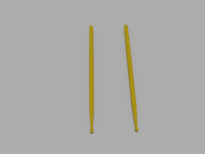 model of drum sticks 3D Model